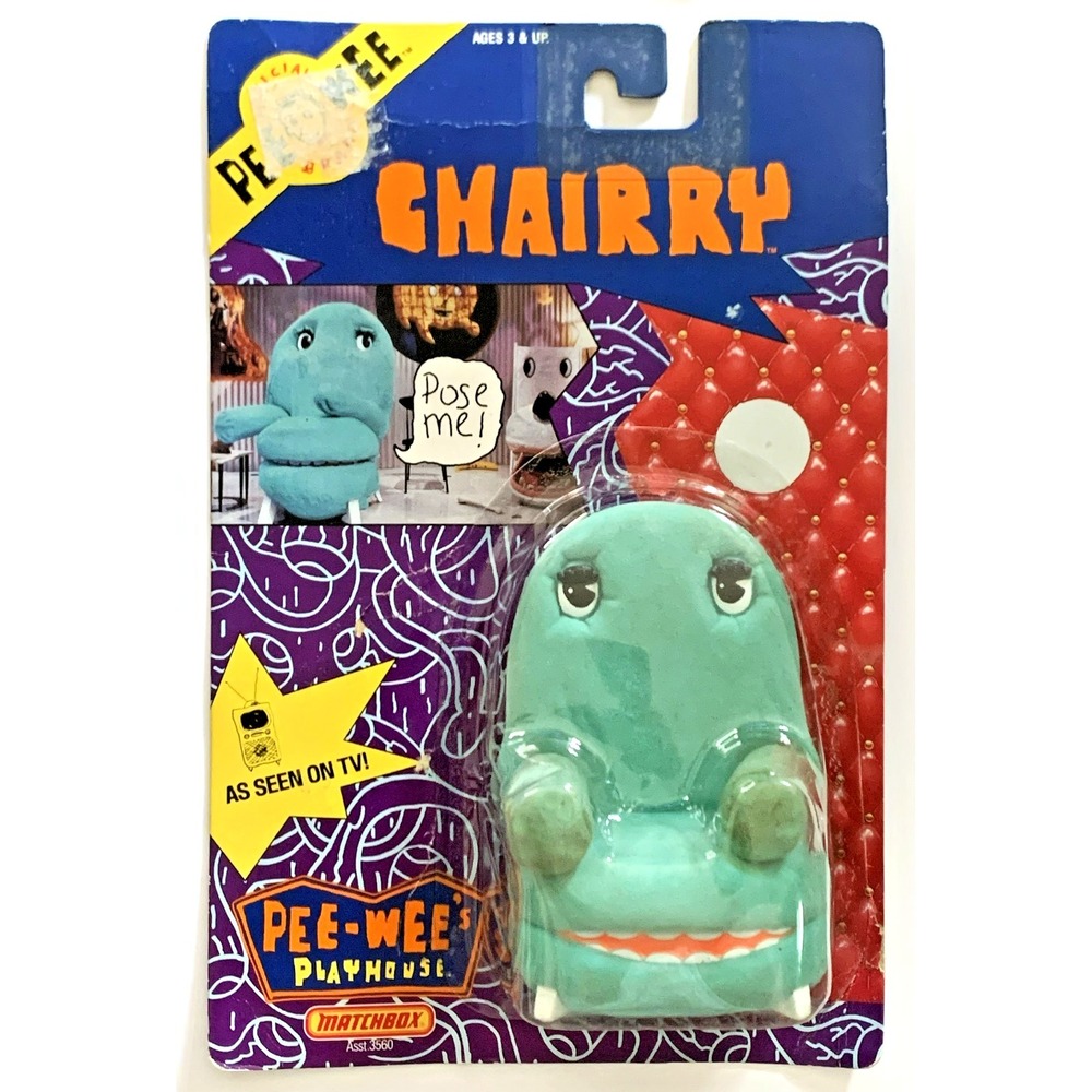 1988 Pee-Wee Herman Playhouse  "CHAIRRY" 6" Action Figure Matchbox Sealed READ